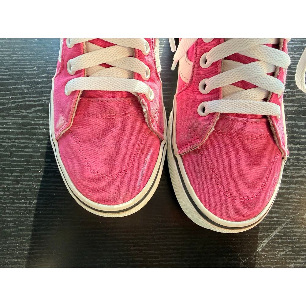 Vans Sk8-Hi Pink High Top Sneakers Womens Size 6.5 Canvas Lace Up Shoes - Picture 5 of 12